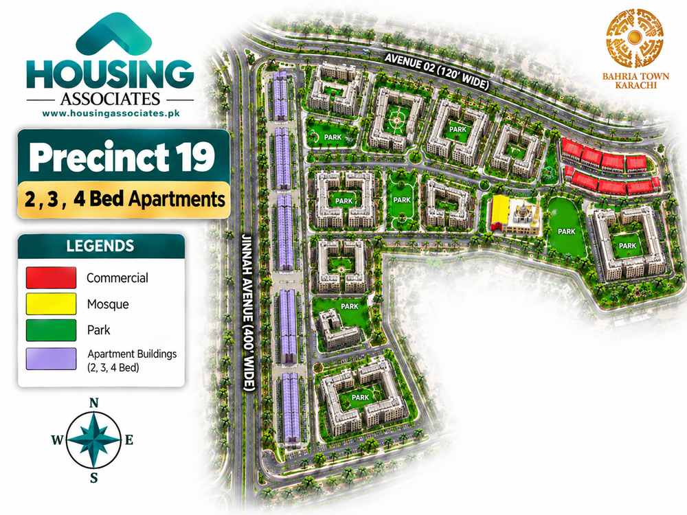 Precinct 19 HD Map Bahria Town Karachi